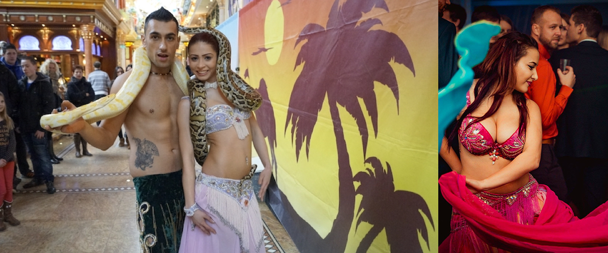 Slangendans met als Thema Arabian Nights